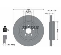 TEXTAR 92313803 Brake disc