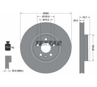 TEXTAR 92313905 Brake disc