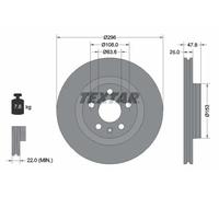 TEXTAR 92323905 Brake disc