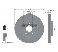 TEXTAR 92326203 Brake disc