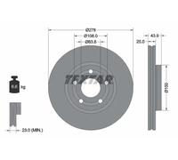 TEXTAR 92327503 Brake disc