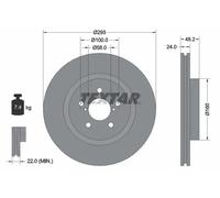 TEXTAR 92327603 Brake disc