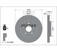 TEXTAR 92337303 Brake disc