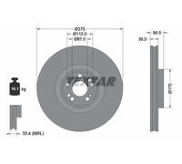 Textar 92346705 Brake Disc