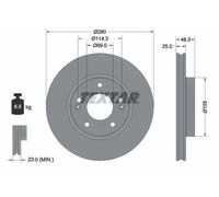 TEXTAR 92351203 Brake disc