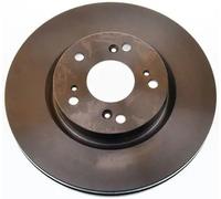 2x Brake disc internally vented B130718 DENCKERMANN for HONDA CIVIC IX