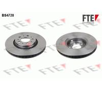2x Brake disc internally vented BS4728 FTE for VOLVO S80 I S60 I C70 I Coupe