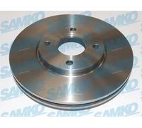 2x Brake disc internally vented F1049V SAMKO for FORD ECOSPORT
