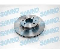 2x Brake disc internally vented H2001V SAMKO for HYUNDAI GETZ