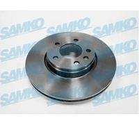 2x Brake disc internally vented O1291V SAMKO for OPEL SENATOR B OMEGA B