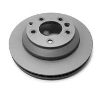 2x Brake disc internally vented P2000VR SAMKO for PORSCHE VW AUDI