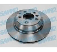 2x Brake disc internally vented P2014V SAMKO for PORSCHE VW AUDI