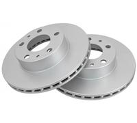 2x Brake disc internally vented with teardrop-shaped vents 16291 A.B.S. for FIAT