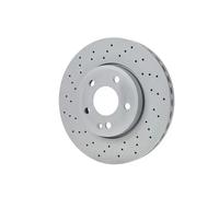 2x Brake disc Perforated 0 986 479 A02 BOSCH for MERCEDES-BENZ CLA Coupe A-CLASS