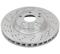 2x Brake disc Perforated 17396 A.B.S. for MERCEDES-BENZ SL E-CLASS