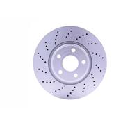 2x Brake disc Perforated 8DD 355 122-911 HELLA for MERCEDES-BENZ CLS
