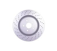 2x Brake disc Perforated 8DD 355 129-851 HELLA for LEXUS IS II