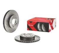 2x Brake disc perforated/vented 09.5457.3X BREMBO for HONDA CIVIC VII Hatchback