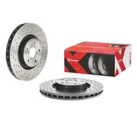 2x Brake disc perforated/vented 09.7812.2X BREMBO for TOYOTA SUBARU