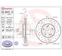 BREMBO 09.8840.1X Brake disc