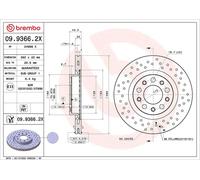 BREMBO 09.9366.2X Brake disc