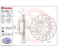 BREMBO 09.A353.11 Brake disc