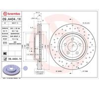 BREMBO 09.A404.1X Brake disc