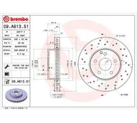 Brake Disc BREMBO 09.A613.51 for MERCEDES-BENZ