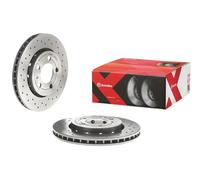 2x Brake disc perforated/vented 09.A652.1X BREMBO for VW AUDI SKODA SEAT