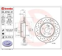 BREMBO 09.A742.31 Brake disc