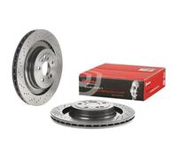 2x Brake disc perforated/vented 09.A907.11 BREMBO for MERCEDES-BENZ SLS AMG