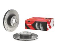 2x Brake disc perforated/vented 09.A921.1X BREMBO for SUBARU TOYOTA