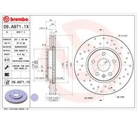 BREMBO 09.A971.1X Brake disc