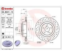 BREMBO Brake disc SUBARU 09.B041.1X 26700AE030,26700AE070,26700AE080 Brake rotor,Brake discs,Brake rotors 26700AE081