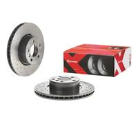 2x Brake disc perforated/vented 09.B570.1X BREMBO for BMW X3 X4