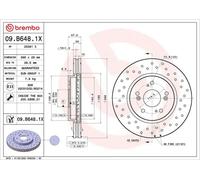 BREMBO 09.B648.1X Brake disc