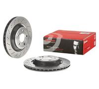 BREMBO 09.B743.51 2x Brake Discs Front Rear Perforated/Vented Fits Mercedes SL