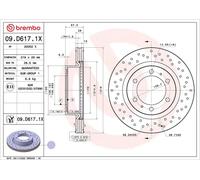 BREMBO 09.D617.1X Brake disc