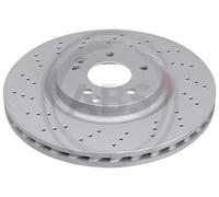 2x Brake disc perforated/vented 17562 A.B.S. for MERCEDES-BENZ C-CLASS CLK SLK
