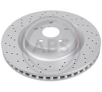 2x Brake disc perforated/vented 18014 A.B.S. for LEXUS IS II