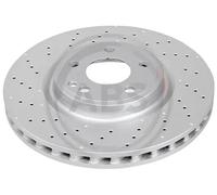 2x Brake disc perforated/vented 18333 A.B.S. for MERCEDES-BENZ CLA Coupe A-CLASS