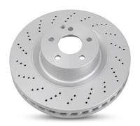 2x Brake disc perforated/vented 18344 A.B.S. for MERCEDES-BENZ E-CLASS
