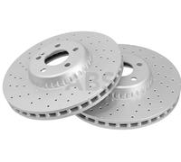 2x Brake disc perforated/vented 18535 A.B.S. for MERCEDES-BENZ C-CLASS E-CLASS