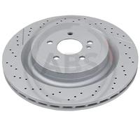 2x Brake disc perforated/vented 18649 A.B.S. for MERCEDES-BENZ SL S-CLASS AMG GT