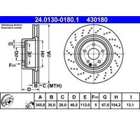 ATE 24.0130-0180.1 Brake disc