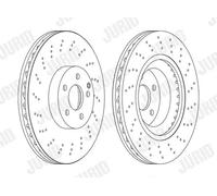 JURID 562678JC-1 Brake disc