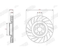 JURID 563483JC-1 Brake disc
