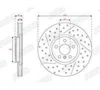 JURID 563666JC-1 Brake disc