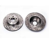 2x Brake disc perforated/vented 6041270 KRAFT AUTOMOTIVE for MERCEDES-BENZ