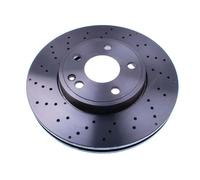 2x Brake disc perforated/vented B130668 DENCKERMANN for MERCEDES-BENZ CLA Coupe